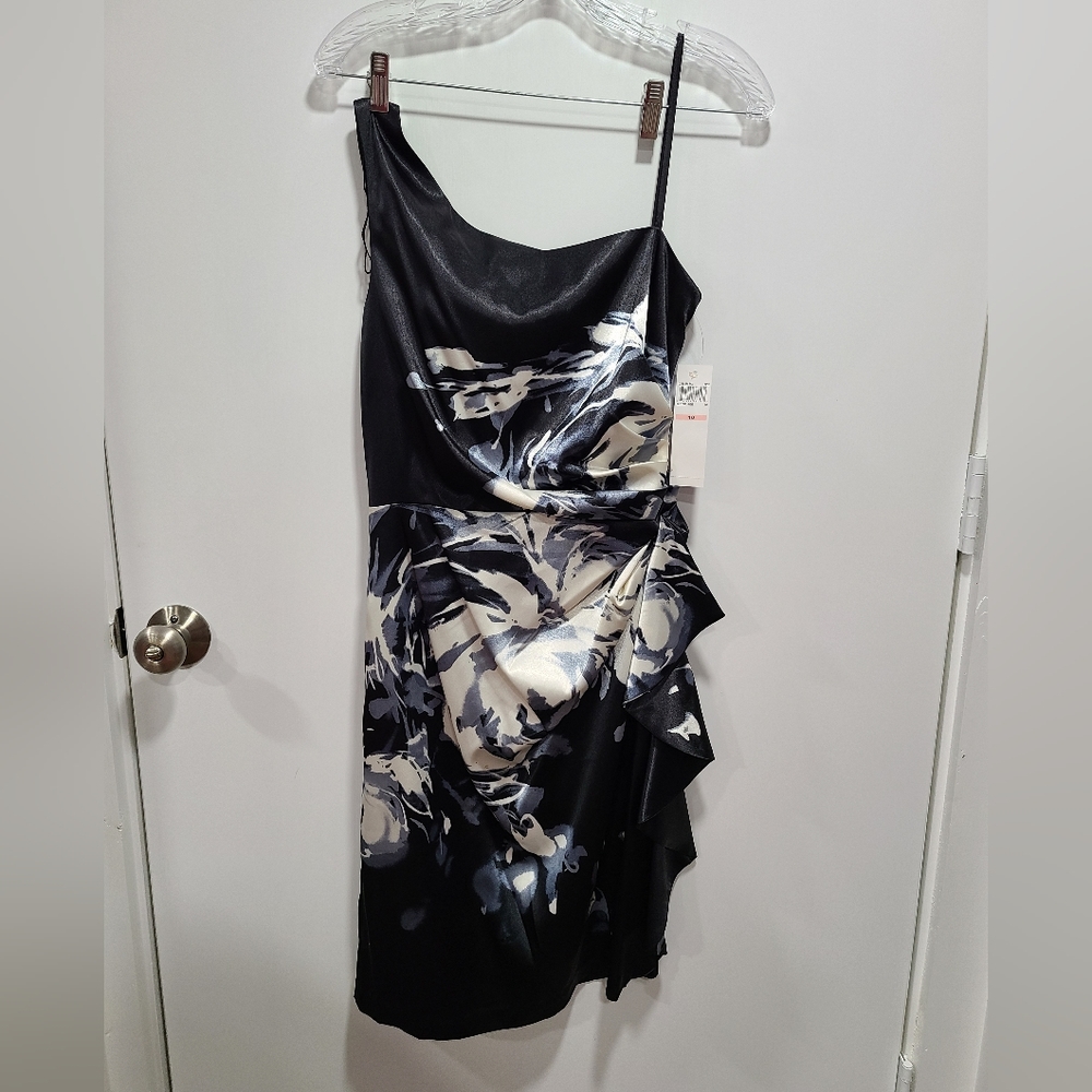 London Times silky dress, floral